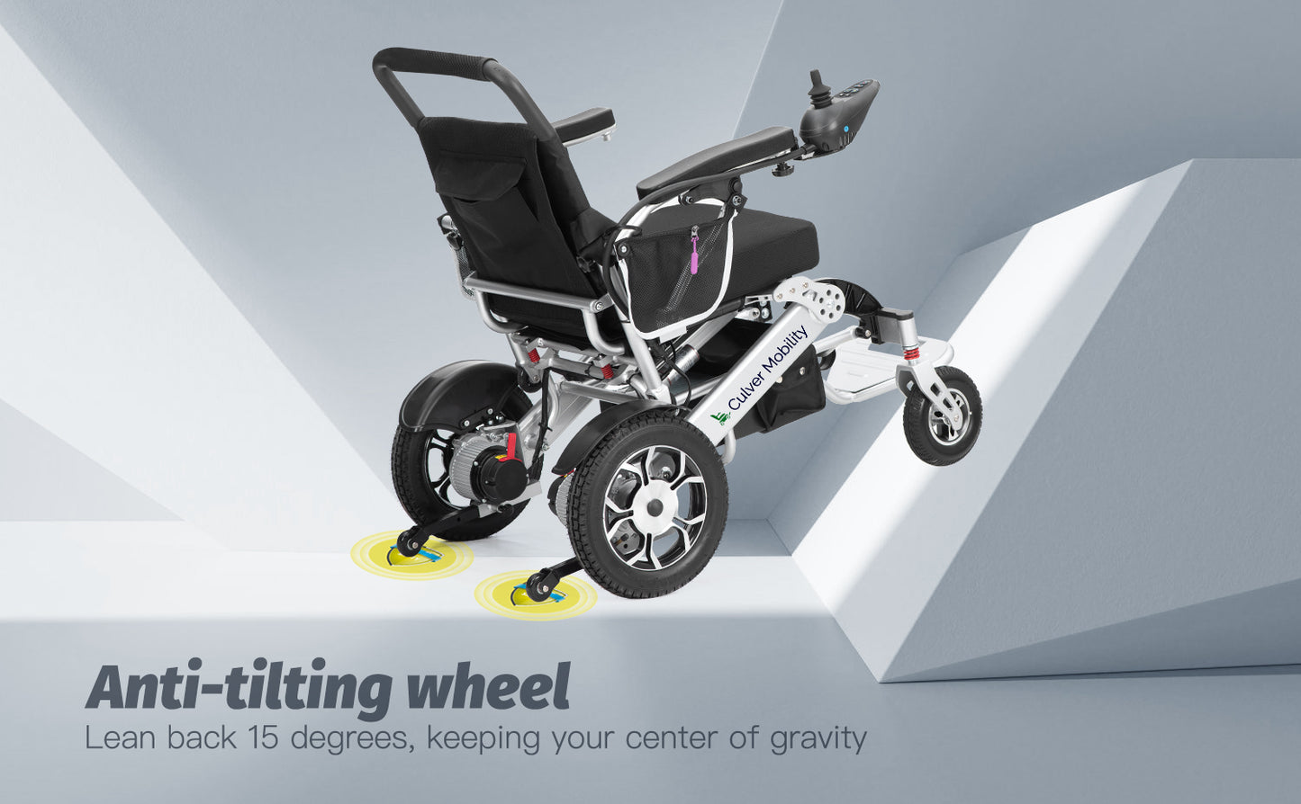 Culver Mobility WOLF Remote- One Click Automatic Fold and Unfold (500W Motor Power) , Longer Range