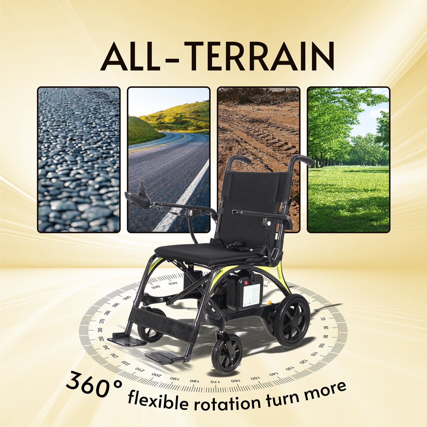 LEOPARD-Ultra Lightweight Carbon Fiber Electric Wheelchair