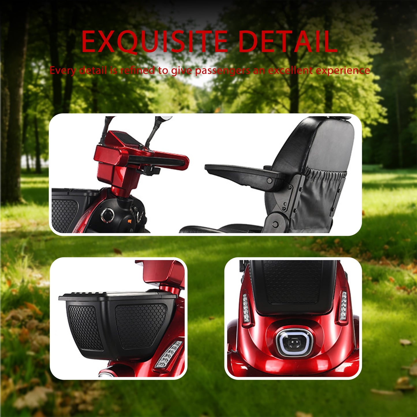 NINA Heavy-Duty All-Terrain Mobility Scooter – Dual Battery, Long Range, 800W Power