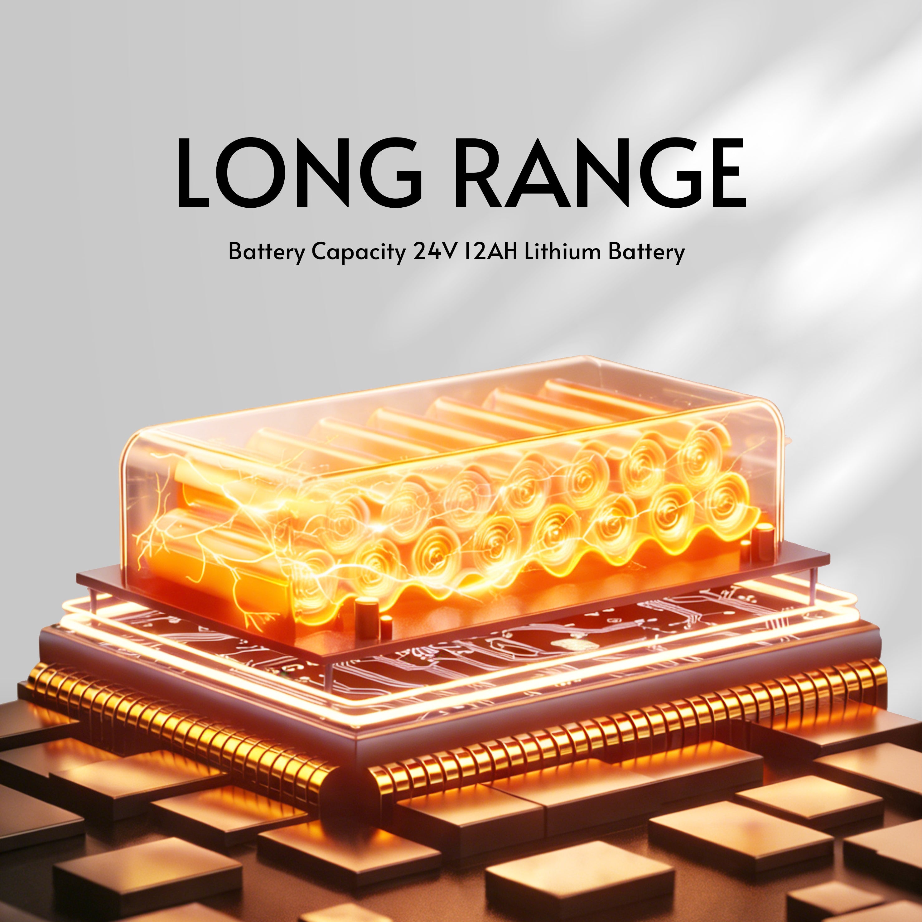 WOLF Remote- One Click Automatic Fold and Unfold  (500W Motor Power) , Longer Range