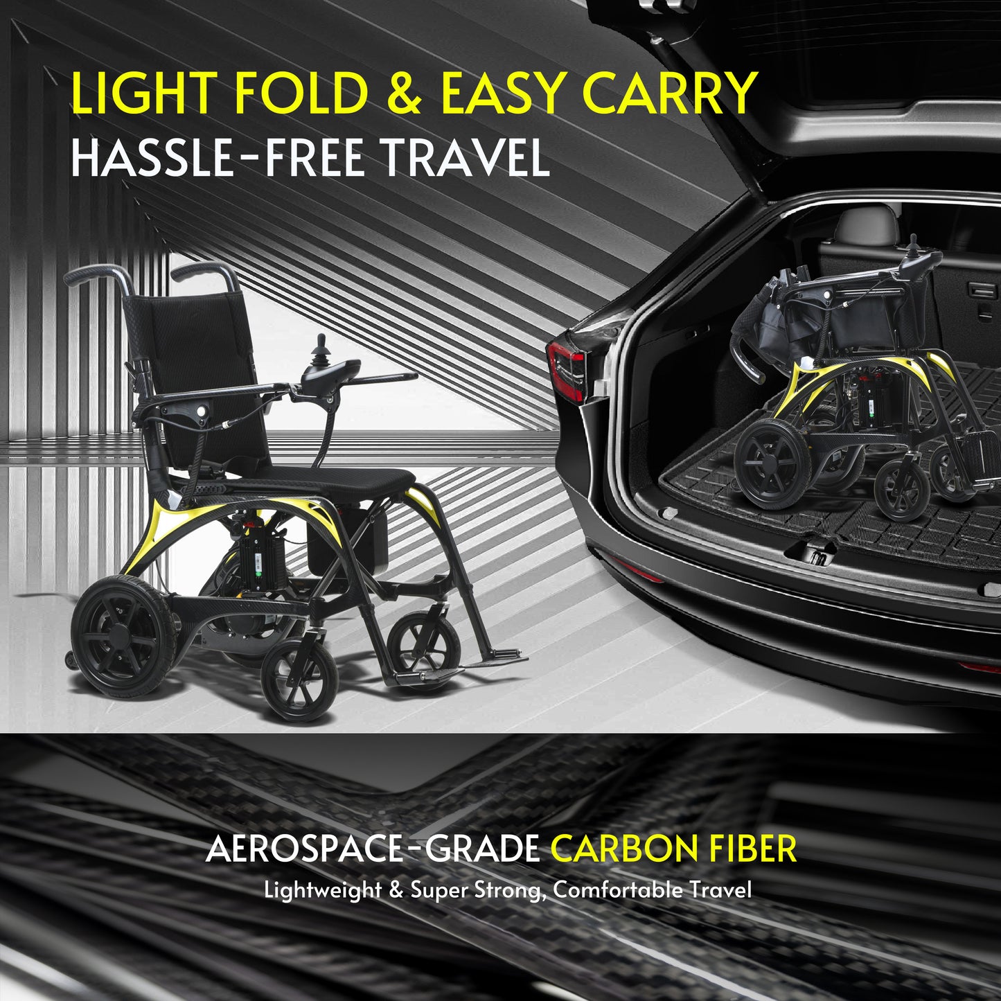 LEOPARD-Ultra Lightweight Carbon Fiber Electric Wheelchair