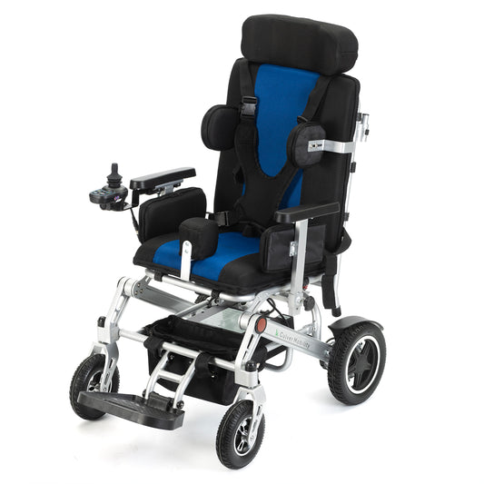 Culver Mobility NORA-Kids Electric Wheelchair Aluminum Alloy Frame , Disabled Teenagers Foldable