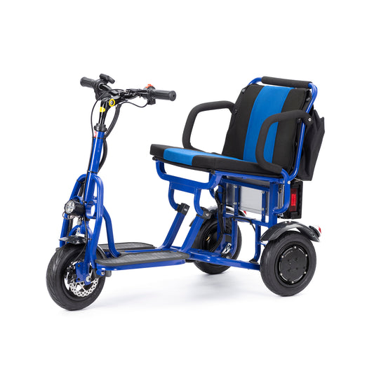 COUGAR-Folding Electric Mobility Scooter 3 Wheel Lightweight Portable Power Travel Scooters