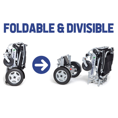 COBRA Folding Divisible  Electric Wheelchair 300 Lb Capacity-500W- 14Miles