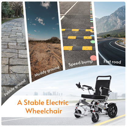 COBRA Folding Divisible  Electric Wheelchair 300 Lb Capacity-500W- 14Miles