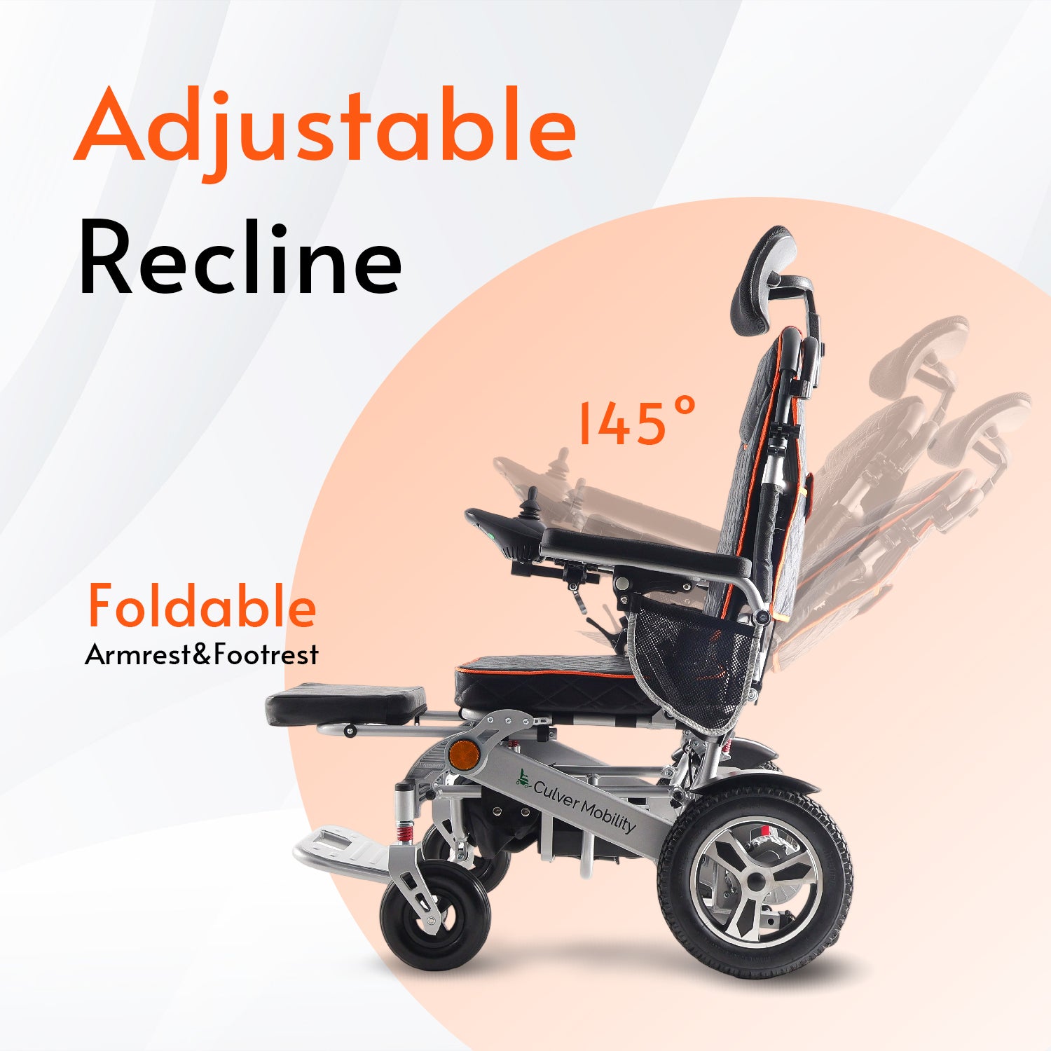 PANTHER- Electric Wheelchair for Adults, All Terrain Lightweight Foldable Wheelchairs
