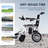 ARTEMIS PRO-Lightweight Foldable Electric Wheelchair 500W Airline Approved 12 miles