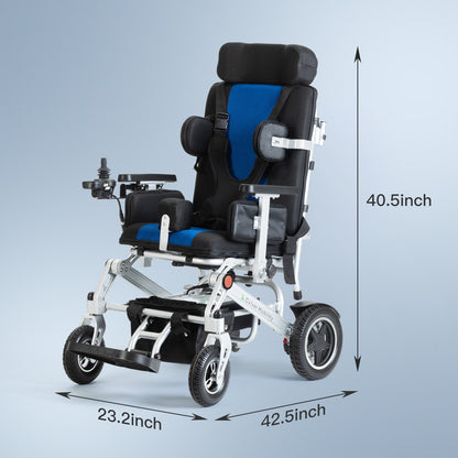 Culver Mobility NORA-Kids Electric Wheelchair Aluminum Alloy Frame , Disabled Teenagers Foldable