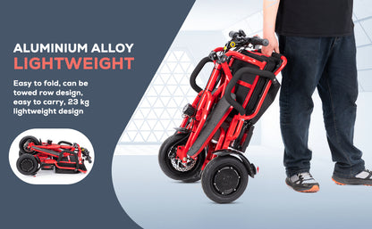 Culver Mobility COUGAR Ultra Lightweight Folding Scooter For Adults 3 Wheeler - Portable