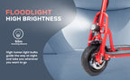Culver Mobility COUGAR 3-Wheel Folding Mobility Scooter, 49.6 lb, 15-Mile Range – Red
