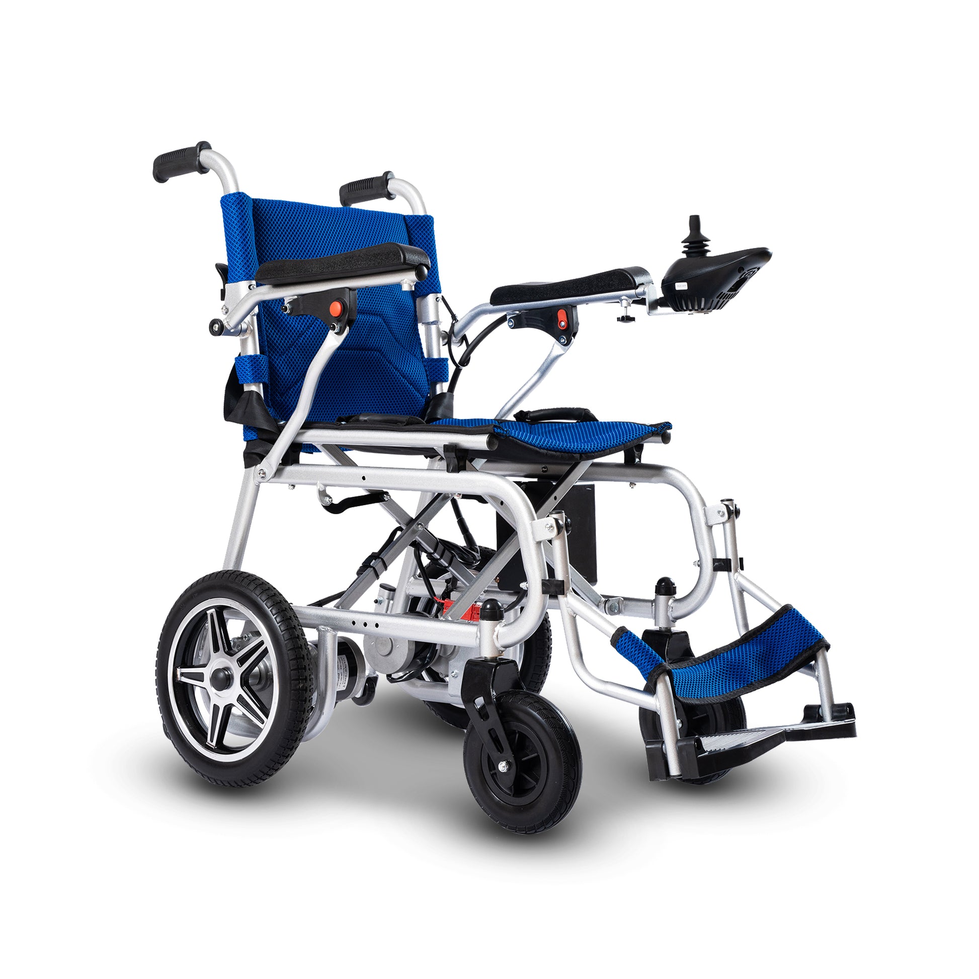 Culver Mobility ARTEMIS PRO (Blue)-Lightweight Foldable Electric Wheelchair 500W - 12 miles