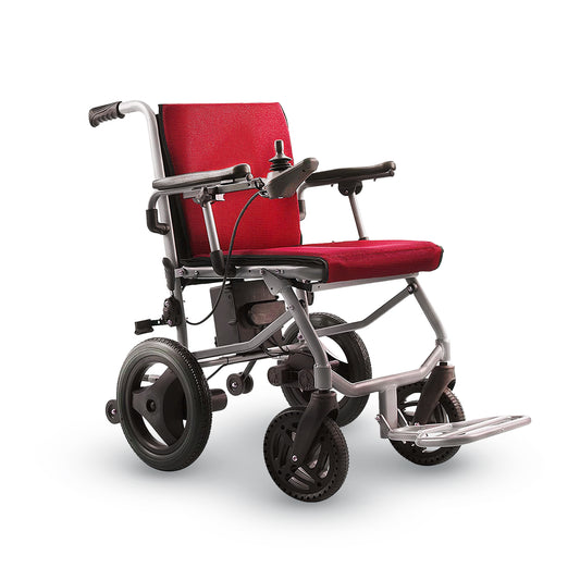 Culver Mobility KANO( Red) - Foldable Electric Wheelchair, Travel Size, User-Friendly