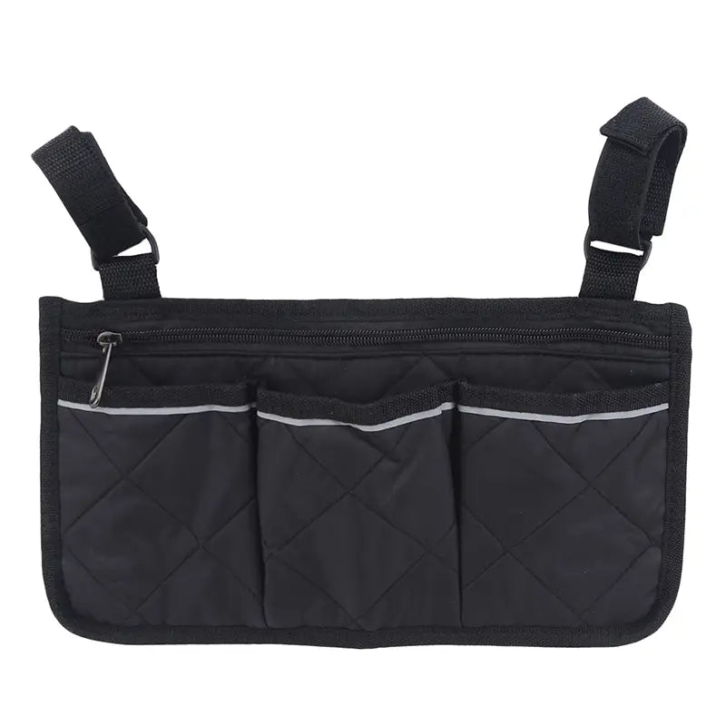 Culver Mobility Wheelchair Armrest Organizer Bag-Black
