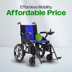Culver Mobility ARTEMIS Folding Electric Wheelchair, 265 lb, 13-Mile Range – Blue