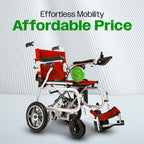 Culver Mobility ARTEMIS PRO Lightweight Folding Electric Wheelchair, 12-Mile Range – Red