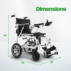 Culver Mobility ARTEMIS PRO Lightweight Folding Electric Wheelchair, 12-Mile Range – Black