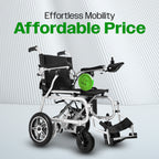 Culver Mobility ARTEMIS PRO Lightweight Folding Electric Wheelchair, 12-Mile Range – Black