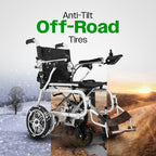 Culver Mobility ARTEMIS PRO Lightweight Folding Electric Wheelchair, 12-Mile Range – Black