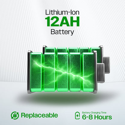 Culver Mobility Folding Lightweight Electric Wheelchairs 265lbs -500W- 13Miles ARTEMIS (BLACK)