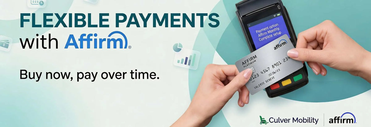 Flexible payments with Affirm – buy now, pay over time at Culver Mobility