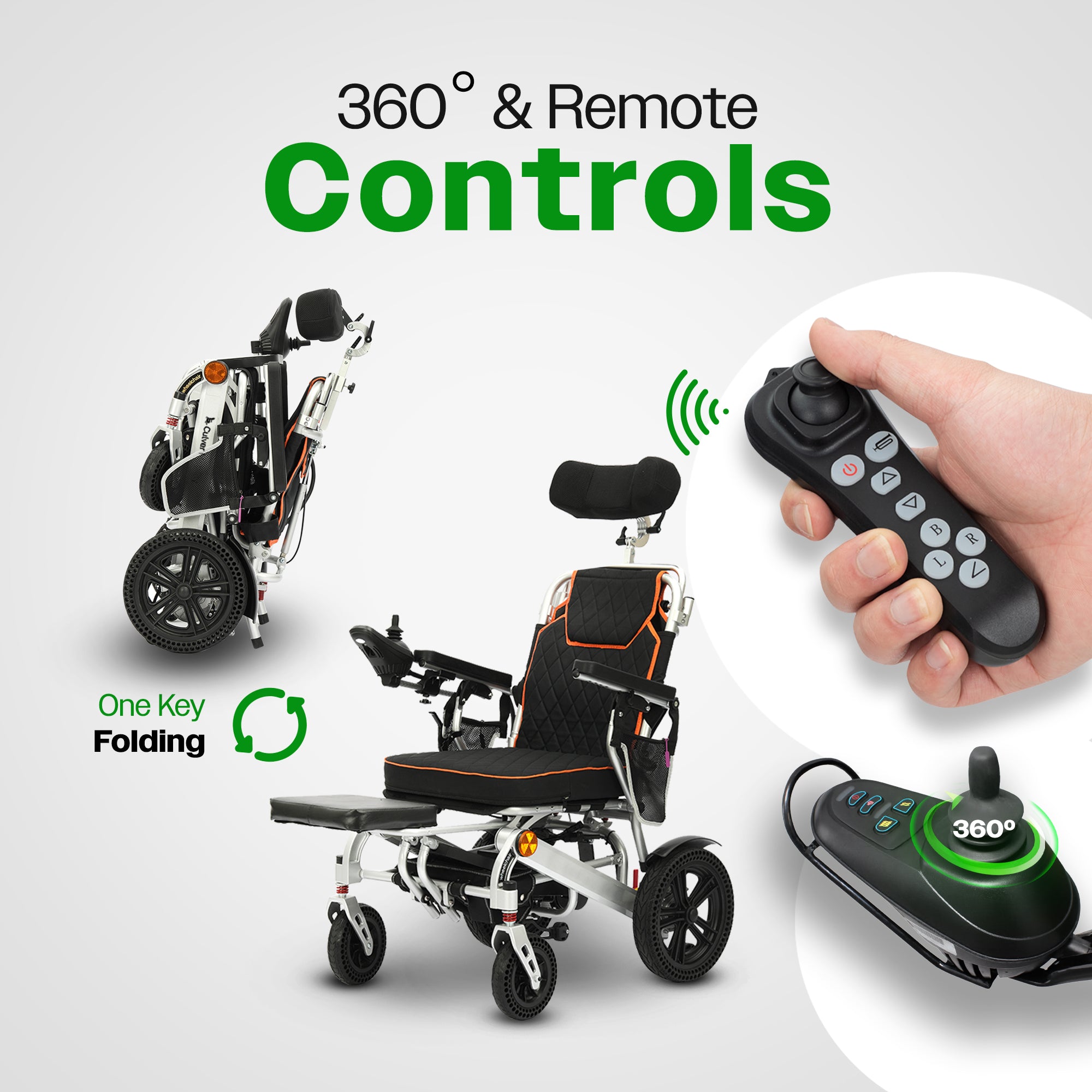 PANTHER- Electric Wheelchair for Adults, All Terrain Lightweight Foldable Wheelchairs