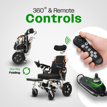 PANTHER- Electric Wheelchair for Adults, All Terrain Lightweight Foldable Wheelchairs