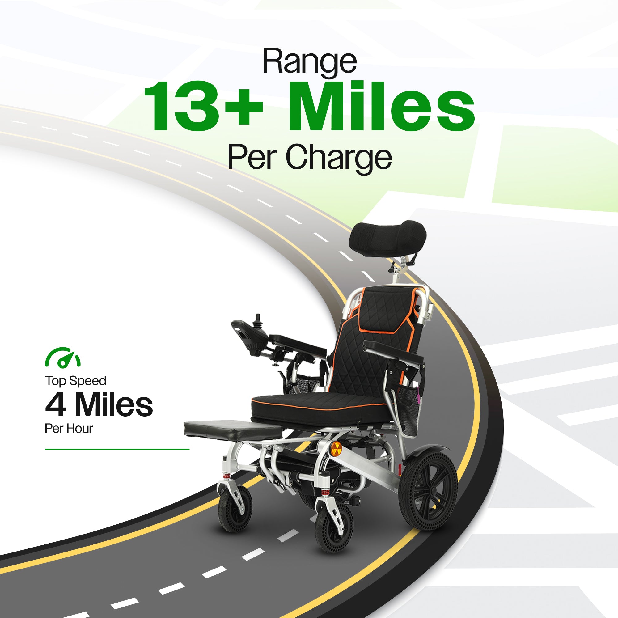 Culver Mobility PANTHER- Electric Wheelchair for Adults, All Terrain Lightweight Foldable Wheelchairs