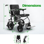 Culver Mobility KANO 35 lb Lightweight Travel Electric Wheelchair – Black
