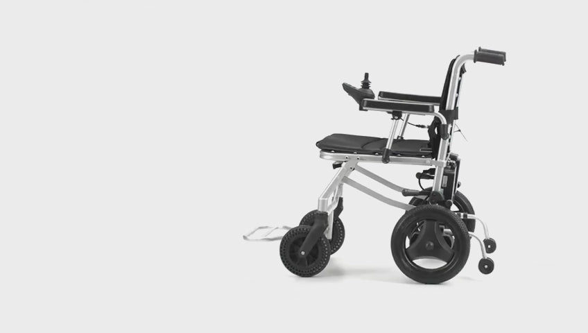 KANO 35 lb Lightweight Travel Electric Wheelchair – Blue