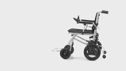 KANO (Blue) -Foldable Electric Wheelchair, Travel Size, User-Friendly