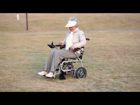 ARTEMIS PRO (Black)-Lightweight Foldable Electric Wheelchair 500W-12 miles