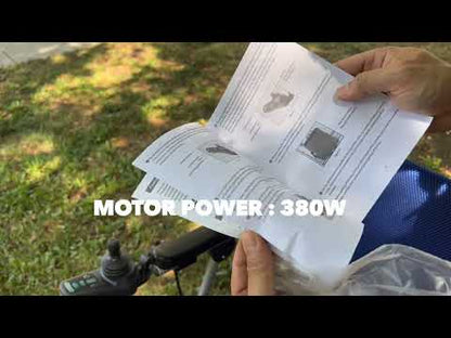 KANO (Green) -Foldable Electric Wheelchair, Travel Size, User-Friendly