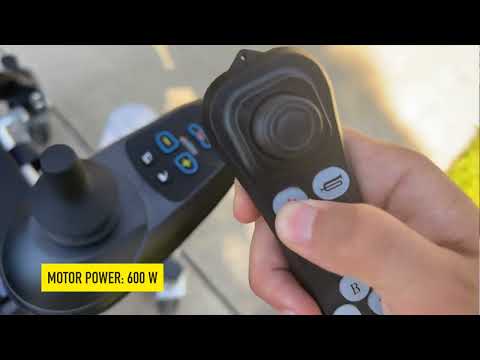 WOLF Remote Auto-Folding Electric Wheelchair, 330 lb, 20-Mile Range – video