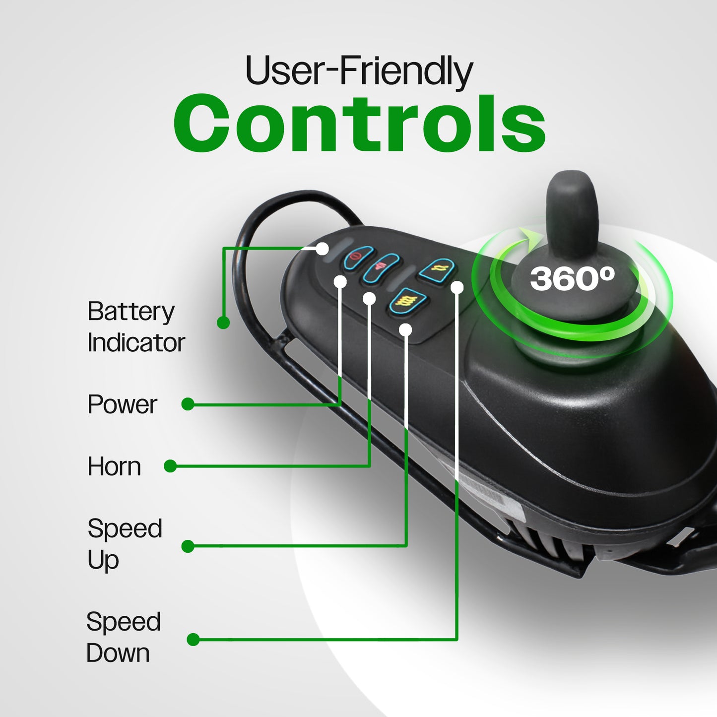 ARTEMIS (BLUE) - Folding Lightweight Electric Wheelchair 265lbs - 500W-  13Miles