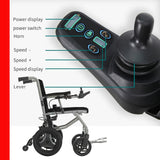 KANO-World's Lightest (only 35lbs) Foldable Electric Wheelchair, Travel Size, User-Friendly