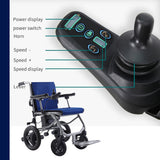 KANO-World's Lightest (only 35lbs) Foldable Electric Wheelchair, Travel Size, User-Friendly