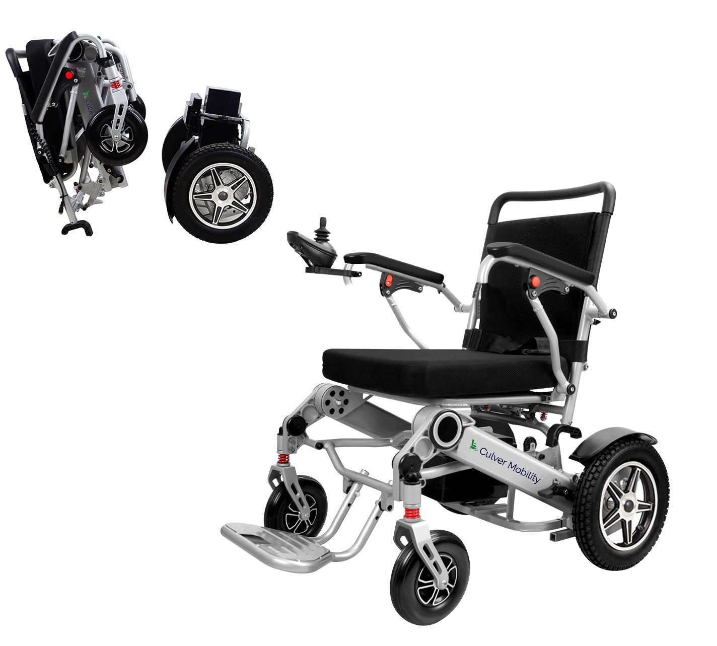 Folding Electric Wheelchair, 400 lb Capacity