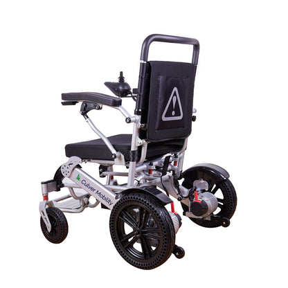 TIGER (Silver)-Folding Lightweight Heavy Duty Electric Wheelchair 500W Motor Power