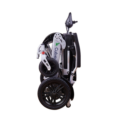TIGER (Silver)-Folding Lightweight Heavy Duty Electric Wheelchair 500W Motor Power