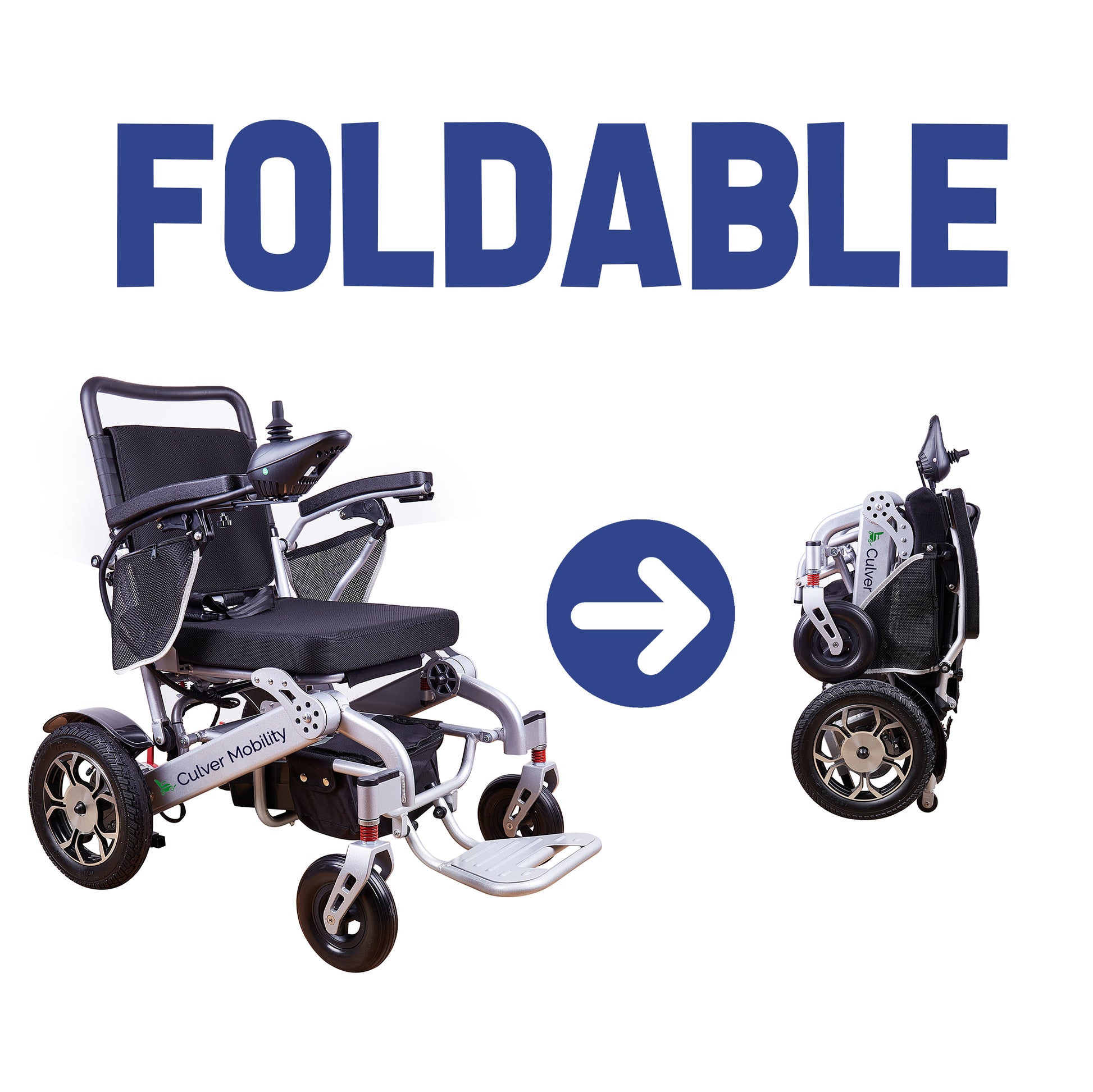 Heavy Duty Electric Wheelchair | Folding Wheelchair | Culver Mobility