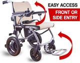 KANO (Green) -World's Lightest (only 35lbs) Foldable Electric Wheelchair, Travel Size