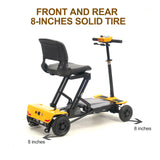 LYNX REMOTE (Yellow)- Auto Folding Mobility Scooter for Adults, Long Range 15 miles