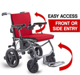 KANO-World's Lightest (only 35lbs) Foldable Electric Wheelchair, Travel Size, User-Friendly