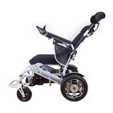 SHAWK (Silver)-Reclining Folding Lightweight Electric Wheelchair 500W Motor,330 lbs-13 miles