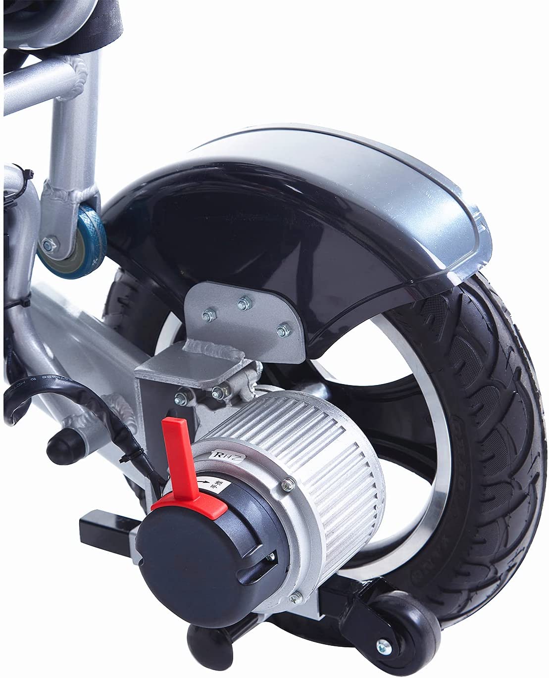 WILDCAT (Silver) - Folding Lightweight Heavy Duty Electric Wheelchair 330 lbs Max Load-500W-13 Miles