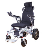 SHAWK (Silver)-Reclining Folding Lightweight Electric Wheelchair 500W Motor,330 lbs-13 miles