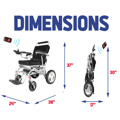 Culver Mobility TAREK-Exclusive Electric Wheelchairs, One Click Automatic Fold and Unfold , (600W Motor Power)